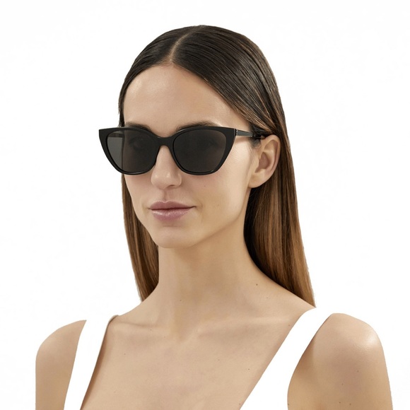 YSL Sleek Cat-Eye Sunglasses with Glossy Finish (Discontinued) - Picture 4 of 8